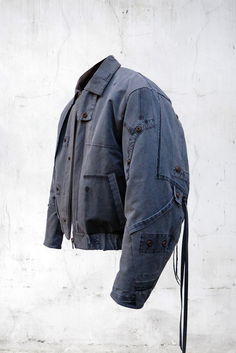 ABSTRACT PATCHWORK BOMBER JACKET – UNDER THE SIGN