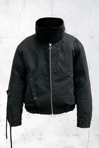 ABSTRACT PATCHWORK BOMBER JACKET
