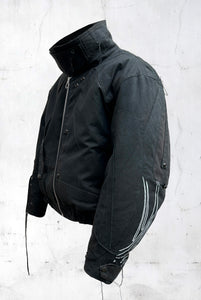 ABSTRACT PATCHWORK BOMBER JACKET