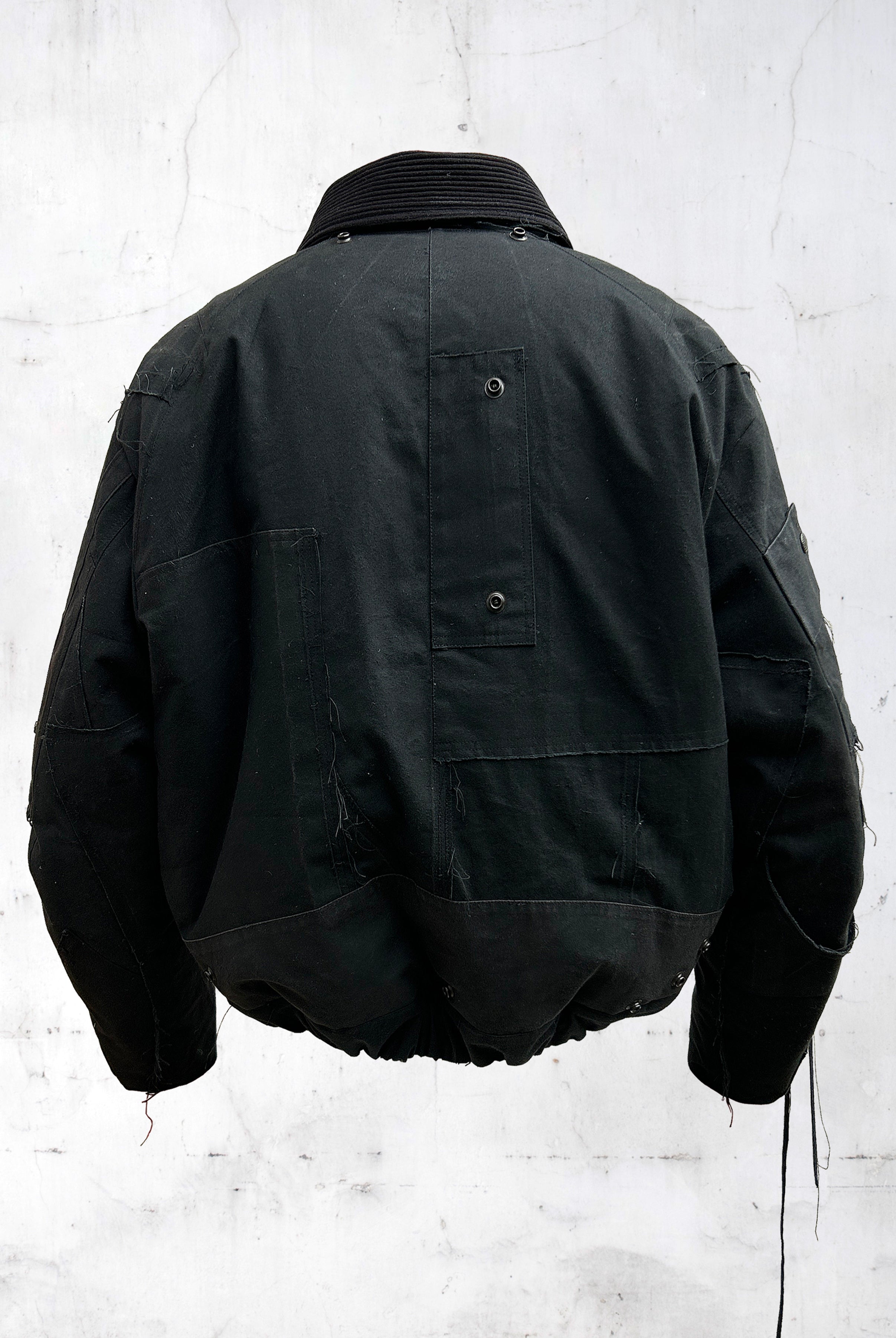 ABSTRACT PATCHWORK BOMBER JACKET