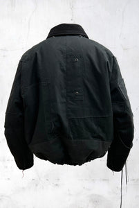 ABSTRACT PATCHWORK BOMBER JACKET